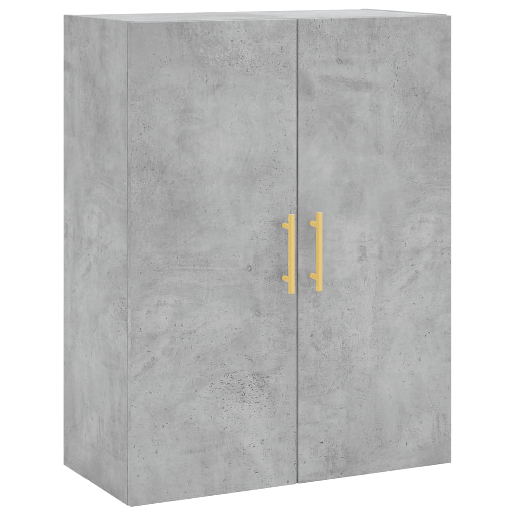 vidaXL Wall Mounted Cabinet Concrete Grey 69.5x34x90 cm 2