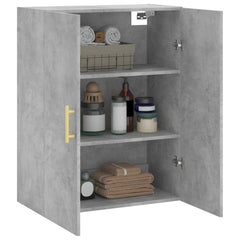 vidaXL Wall Mounted Cabinet Concrete Grey 69.5x34x90 cm 5