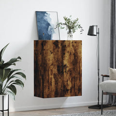 vidaXL Wall Mounted Cabinet Smoked Oak 69.5x34x90 cm 3