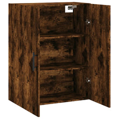 vidaXL Wall Mounted Cabinet Smoked Oak 69.5x34x90 cm 6