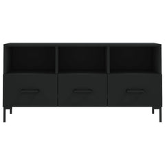 TV Cabinet 102x36x50 cm Engineered Wood Black