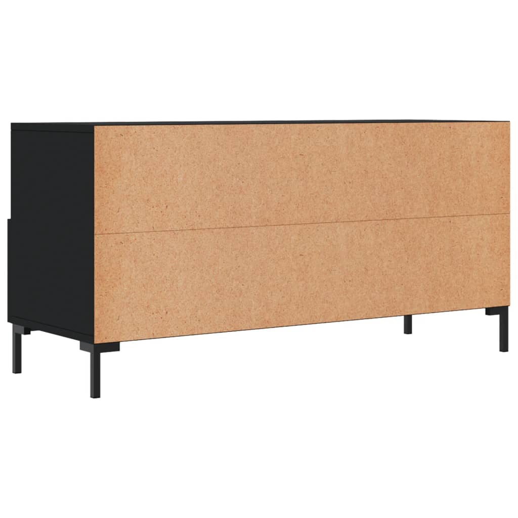 TV Cabinet 102x36x50 cm Engineered Wood Black