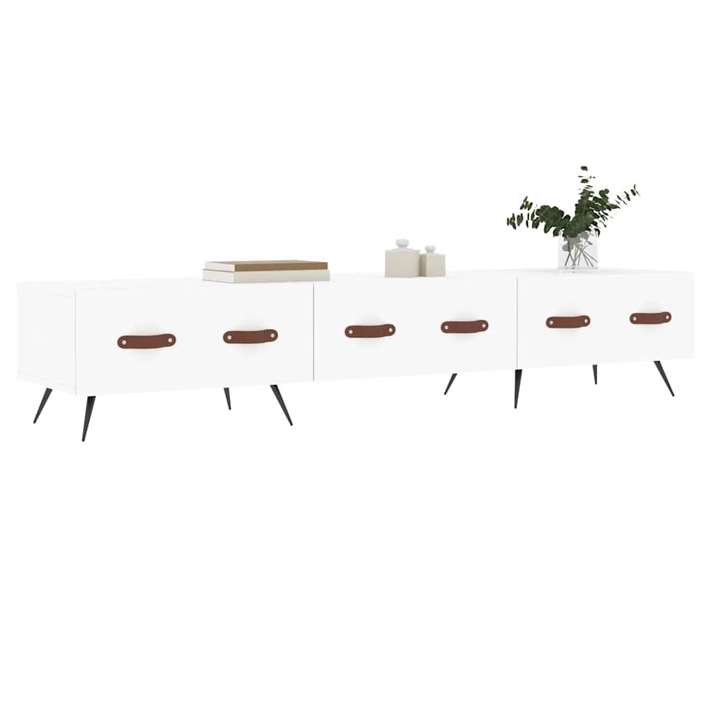 vidaXL TV Cabinet White 150x36x30 cm Engineered Wood 3