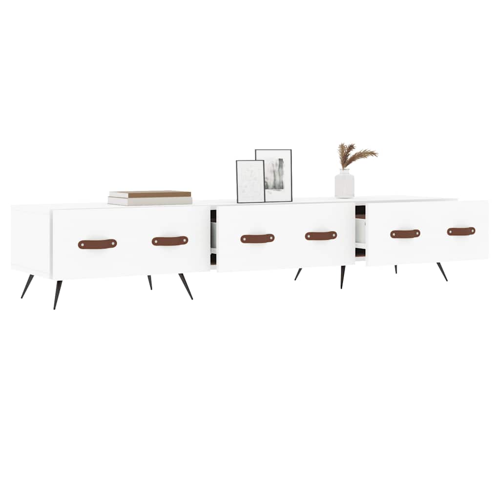 vidaXL TV Cabinet White 150x36x30 cm Engineered Wood 4