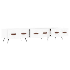 vidaXL TV Cabinet White 150x36x30 cm Engineered Wood 6