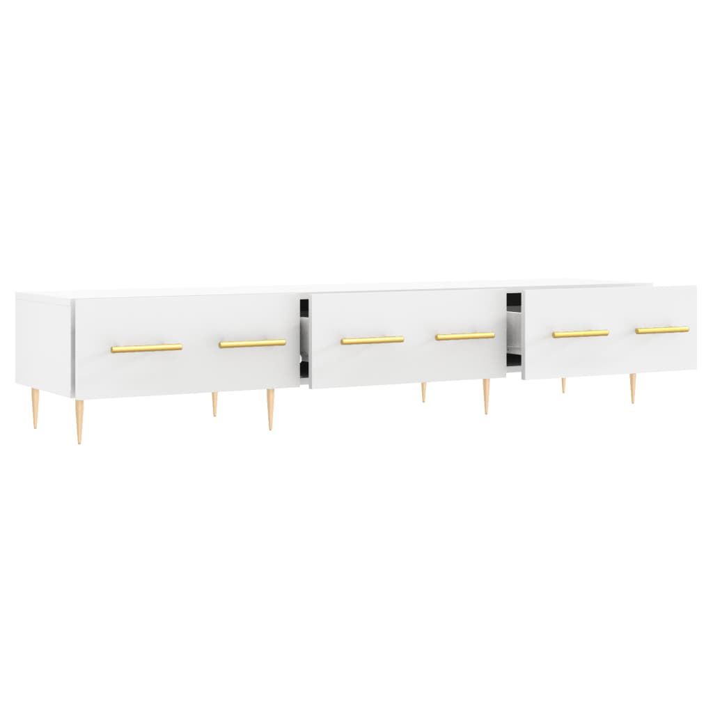 TV Cabinet 150x36x30 cm Engineered Wood White