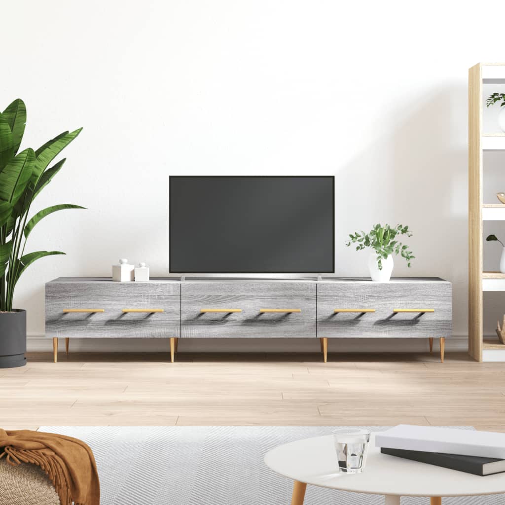 TV Cabinet 150x36x30 cm Engineered Wood Grey sonoma