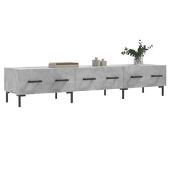 vidaXL TV Cabinet Concrete Grey 150x36x30 cm Engineered Wood 3