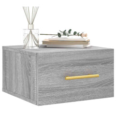 vidaXL Wall-mounted Bedside Cabinets 2 pcs Grey Sonoma 35x35x20 cm 3