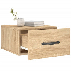 vidaXL Wall-mounted Bedside Cabinets 2 pcs Sonoma Oak 35x35x20 cm 4