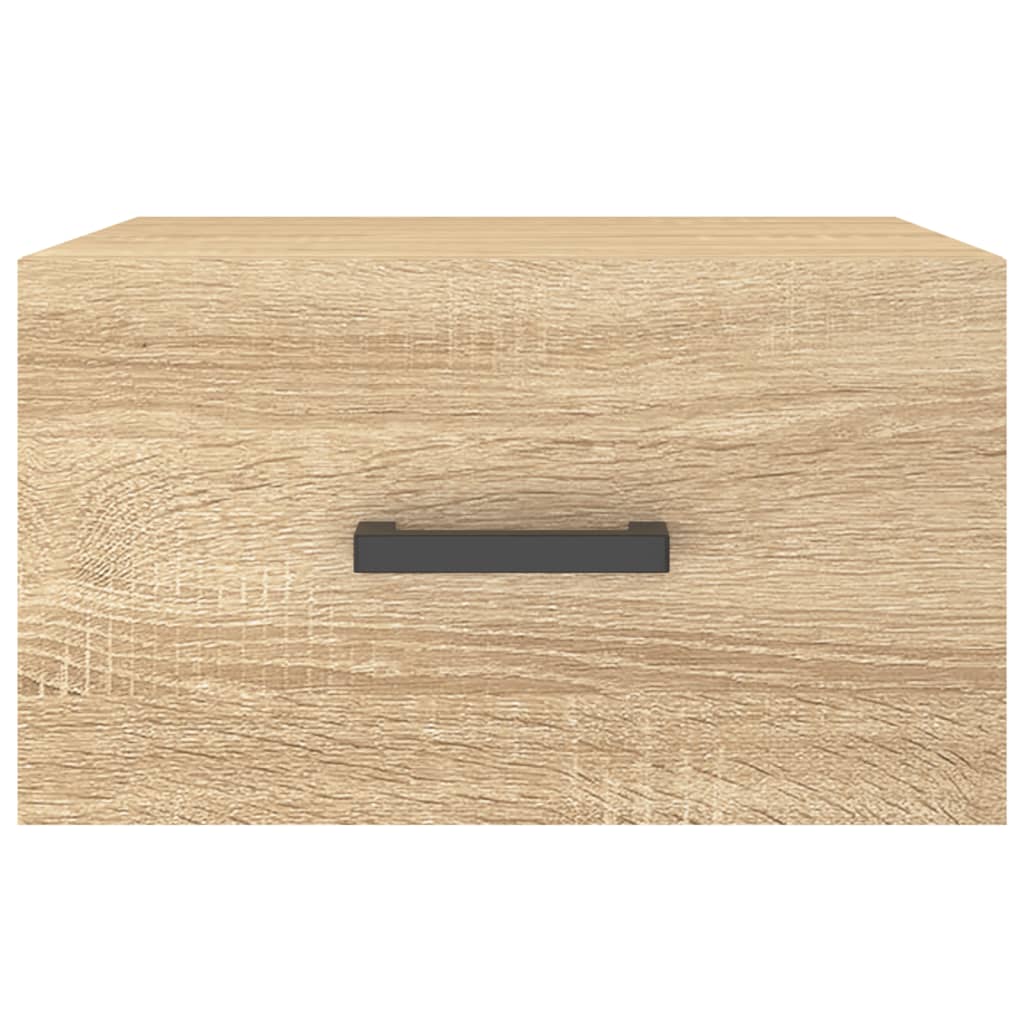 vidaXL Wall-mounted Bedside Cabinets 2 pcs Sonoma Oak 35x35x20 cm 6
