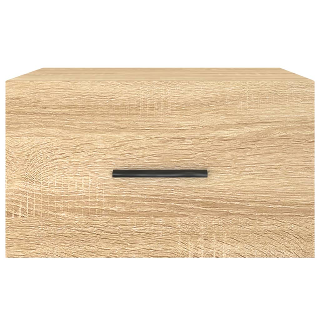 vidaXL Wall-mounted Bedside Cabinets 2 pcs Sonoma Oak 35x35x20 cm 6