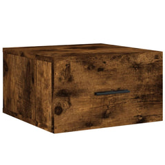 vidaXL Wall-mounted Bedside Cabinets 2 pcs Smoked Oak 35x35x20 cm 5