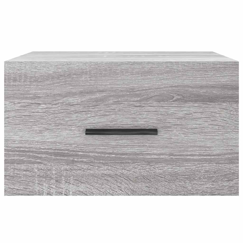 vidaXL Wall-mounted Bedside Cabinets 2 pcs Grey Sonoma 35x35x20 cm 6