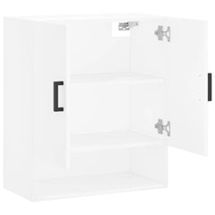 Wall Cabinet White Engineered Wood, image 6