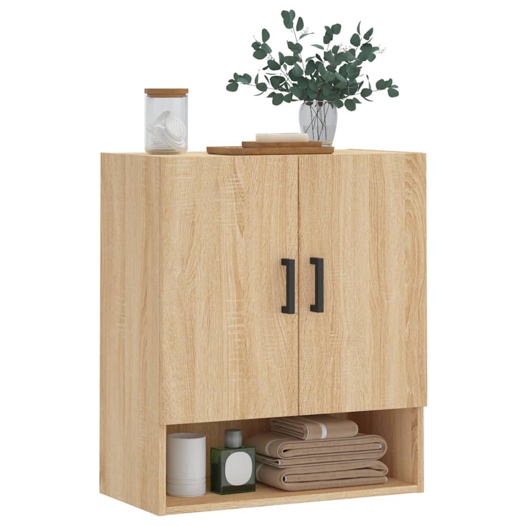 vidaXL Wall Cabinet Sonoma Oak 60x31x70 cm Engineered Wood 3