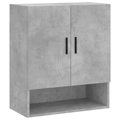 Wall Cabinet Concrete Grey Engineered Wood, image 2