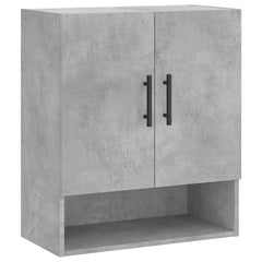 vidaXL Wall Cabinet Concrete Grey 60x31x70 cm Engineered Wood 2
