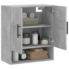 vidaXL Wall Cabinet Concrete Grey 60x31x70 cm Engineered Wood 4
