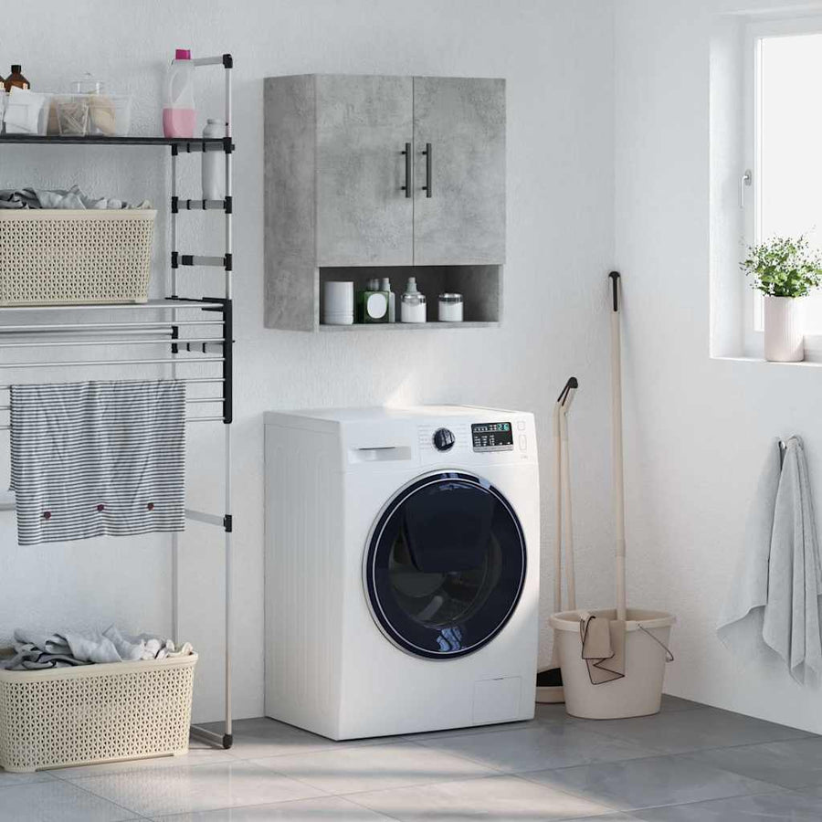 Wall Cabinet Concrete Grey Engineered Wood