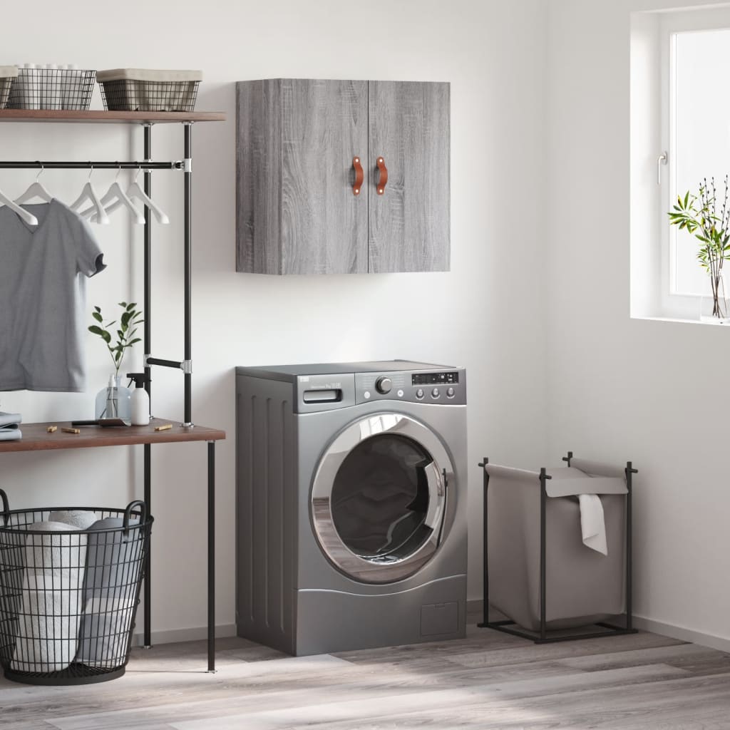 vidaXL Wall Cabinet Grey Sonoma 60x31x60 cm Engineered Wood 1