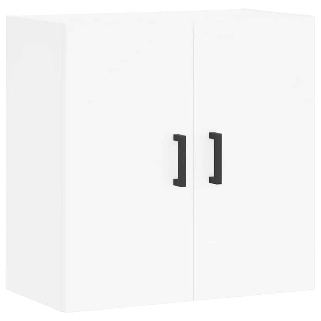 Wall Cabinet White Engineered Wood, image 2