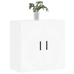 Wall Cabinet White Engineered Wood, image 3