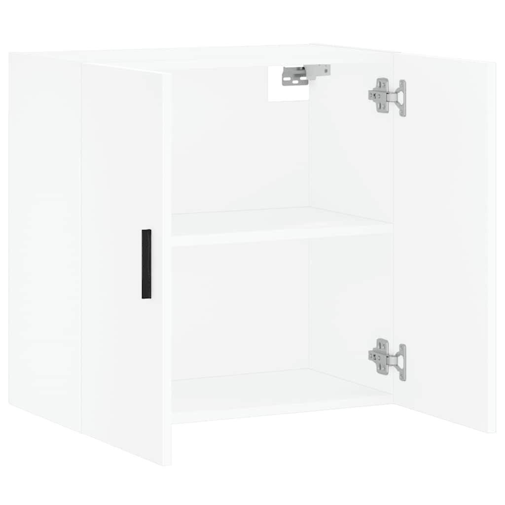 Wall Cabinet White Engineered Wood, image 6