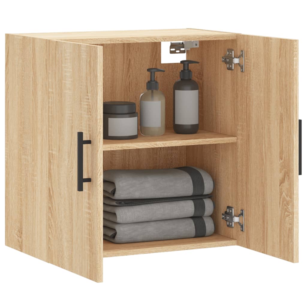 vidaXL Wall Cabinet Sonoma Oak 60x31x60 cm Engineered Wood 4