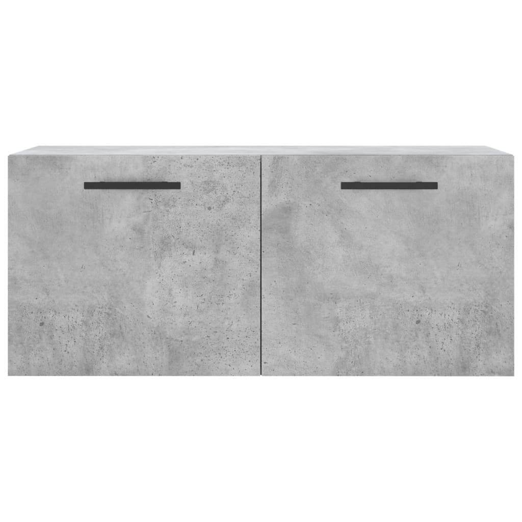 vidaXL Wall Cabinet Concrete Grey 80x36.5x35 cm Engineered Wood 5