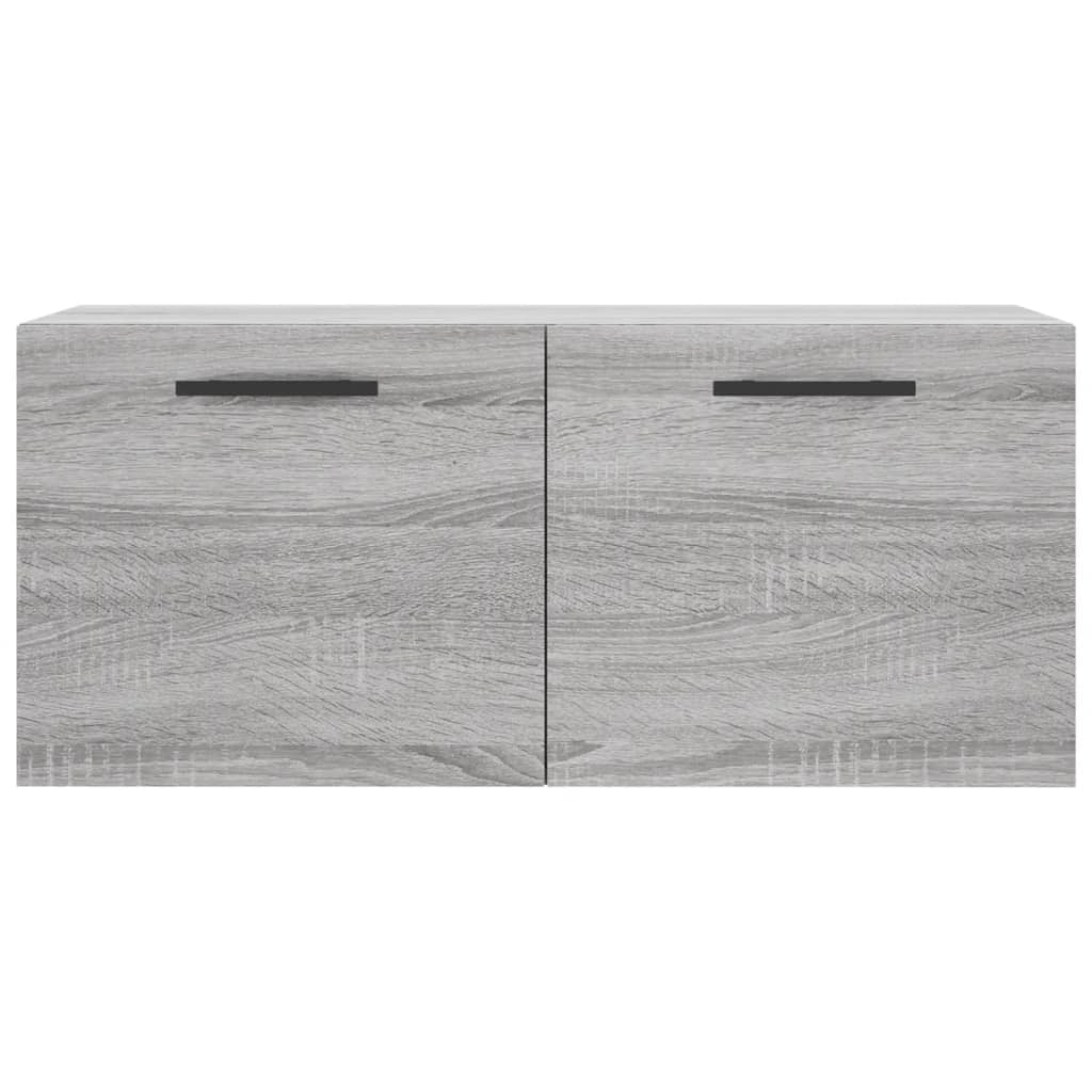 vidaXL Wall Cabinet Grey Sonoma 80x36.5x35 cm Engineered Wood 5