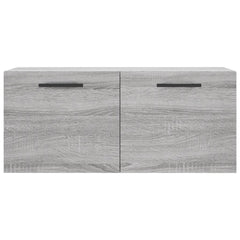 vidaXL Wall Cabinet Grey Sonoma 80x36.5x35 cm Engineered Wood 5
