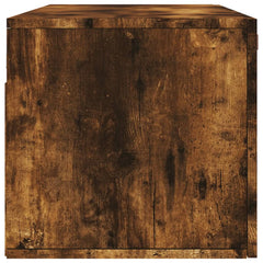 vidaXL Wall Cabinet Smoked Oak 100x36,5x35 cm Engineered Wood 6