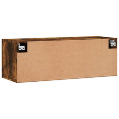 vidaXL Wall Cabinet Smoked Oak 100x36,5x35 cm Engineered Wood 5