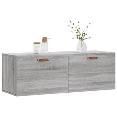 vidaXL Wall Cabinet Grey Sonoma 100x36,5x35 cm Engineered Wood 3