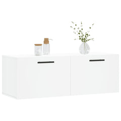 Wall Cabinet White Engineered Wood, image 3