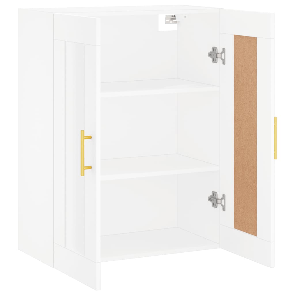 Wall Mounted Cabinet 69,5x34x90 cm Engineered Wood White
