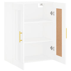 Wall Mounted Cabinet 69,5x34x90 cm Engineered Wood White