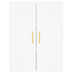 Wall Mounted Cabinet 69,5x34x90 cm Engineered Wood White