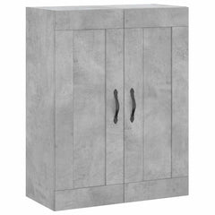 vidaXL Wall Mounted Cabinet Concrete Grey 69.5x34x90 cm Engineered Wood 2