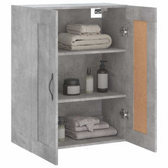 vidaXL Wall Mounted Cabinet Concrete Grey 69.5x34x90 cm Engineered Wood 5