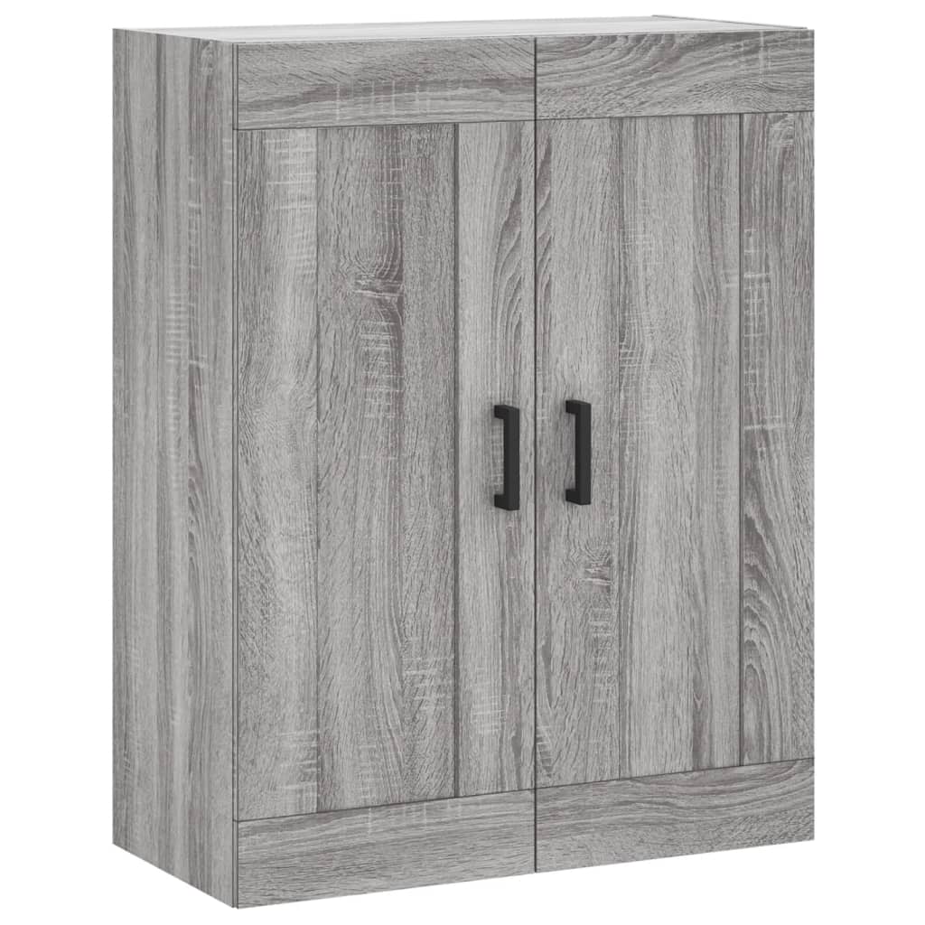 vidaXL Wall Mounted Cabinet Grey Sonoma 69.5x34x90 cm Engineered Wood 2
