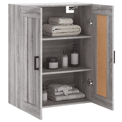 vidaXL Wall Mounted Cabinet Grey Sonoma 69.5x34x90 cm Engineered Wood 5