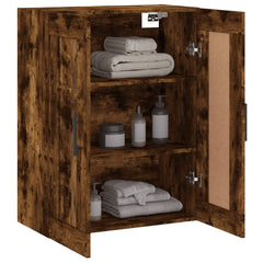 vidaXL Wall Mounted Cabinet Smoked Oak 69.5x34x90 cm Engineered Wood 5