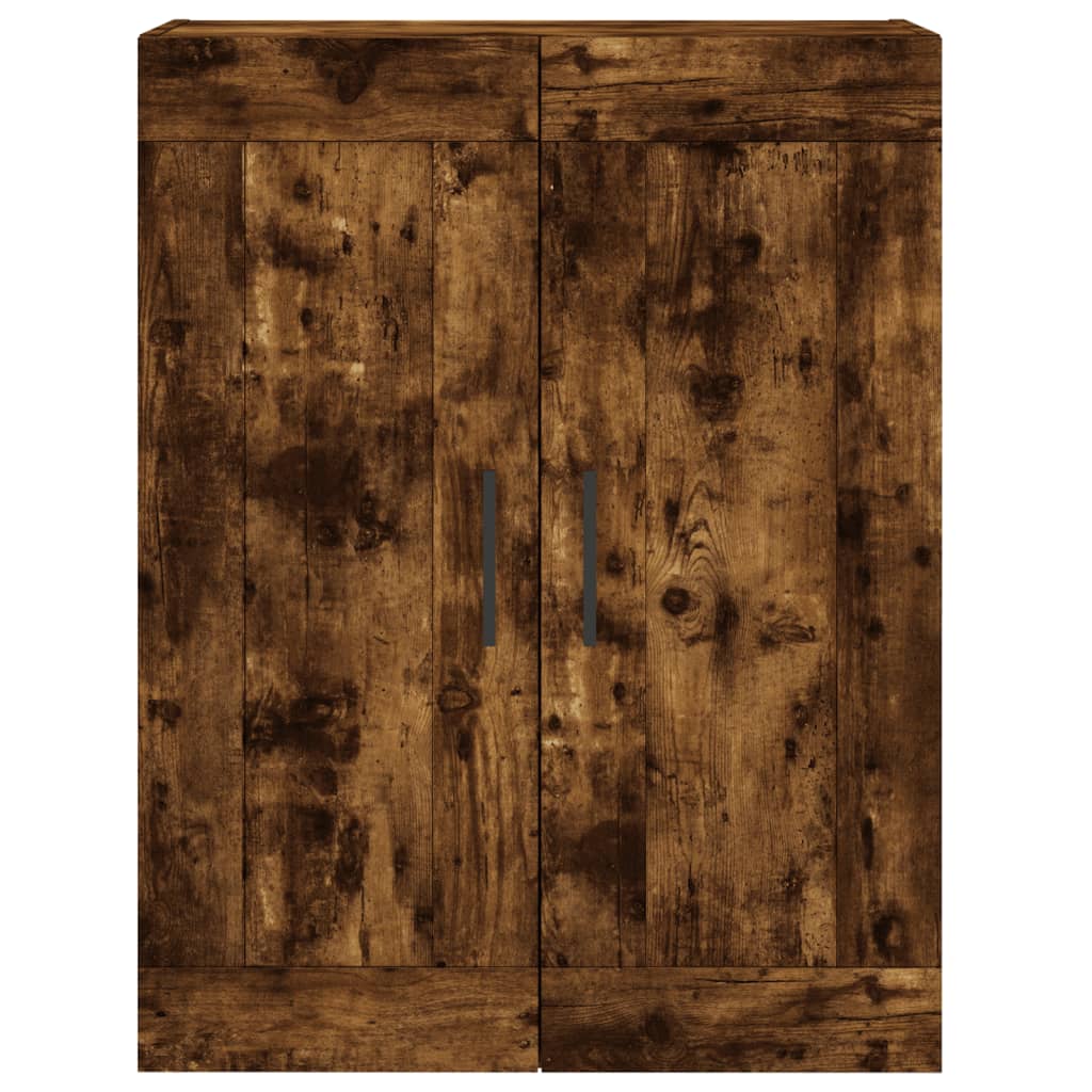 vidaXL Wall Mounted Cabinet Smoked Oak 69.5x34x90 cm Engineered Wood 6