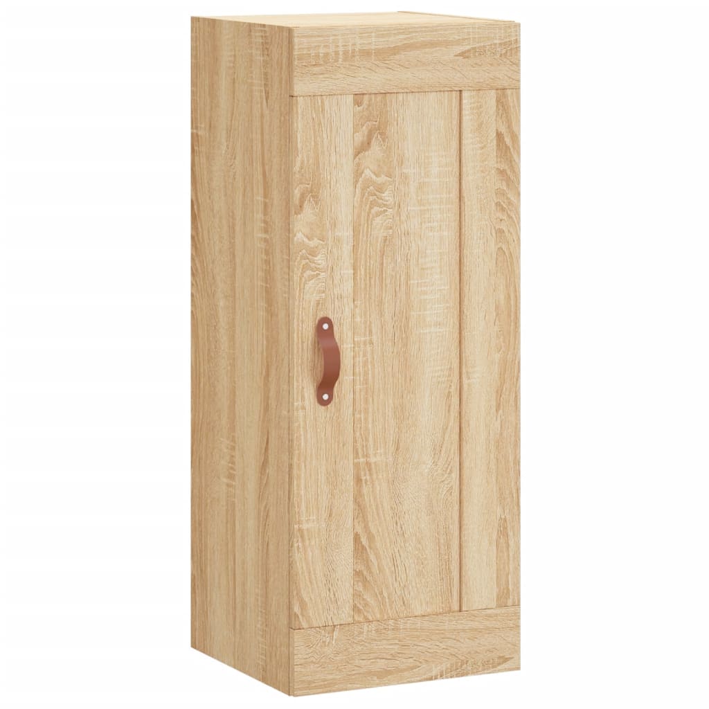 vidaXL Wall Mounted Cabinet Sonoma Oak 34.5x34x90 cm Engineered Wood 2