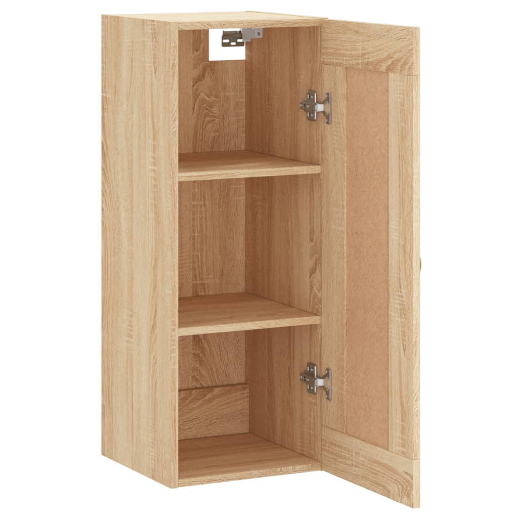vidaXL Wall Mounted Cabinet Sonoma Oak 34.5x34x90 cm Engineered Wood 6