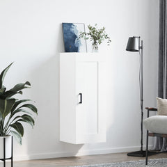 vidaXL Wall Mounted Cabinet White 34.5x34x90 cm Engineered Wood 3