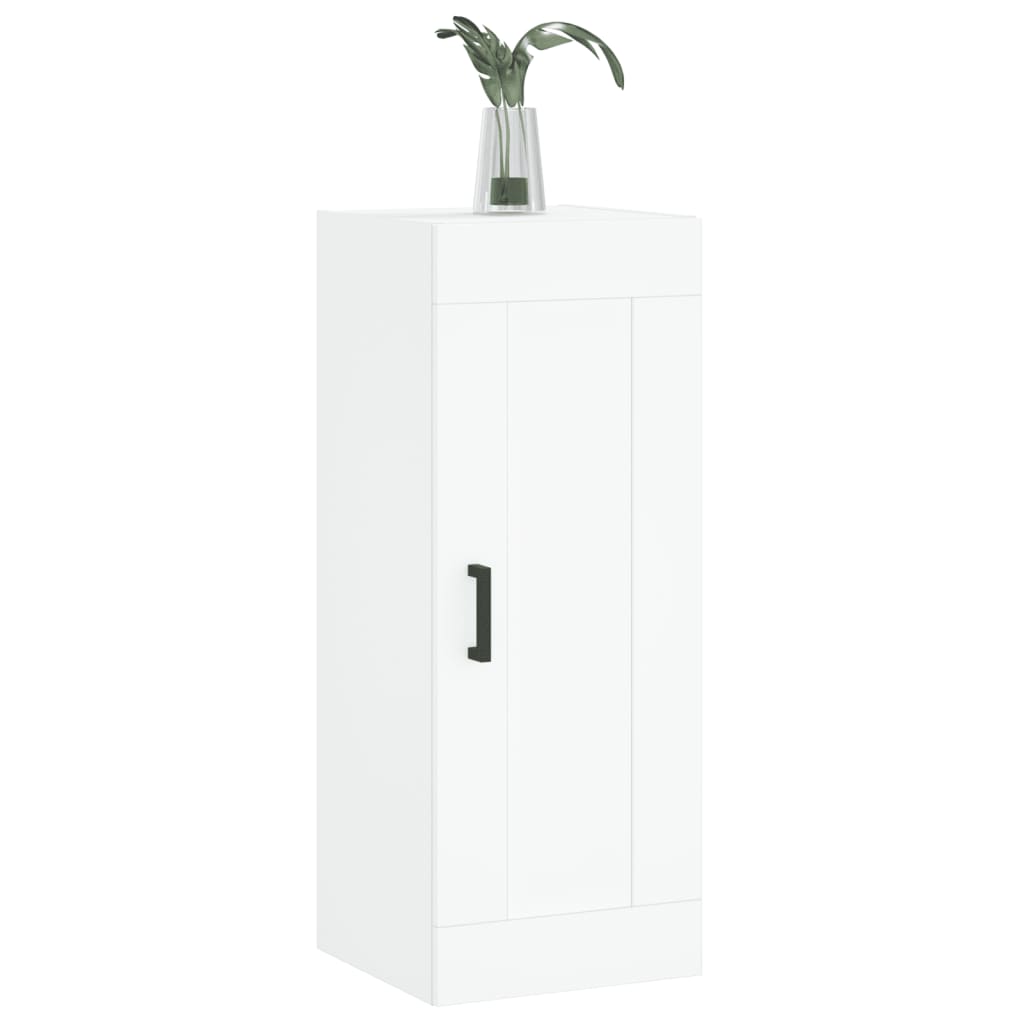 vidaXL Wall Mounted Cabinet White 34.5x34x90 cm Engineered Wood 4