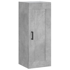 vidaXL Wall Mounted Cabinet Concrete Grey 34.5x34x90 cm Engineered Wood 2